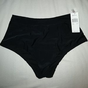 NWT Black high waisted bikini bottoms